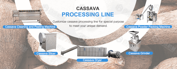 Cassava processing line