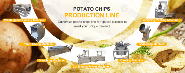 automatic potato chips production line banner