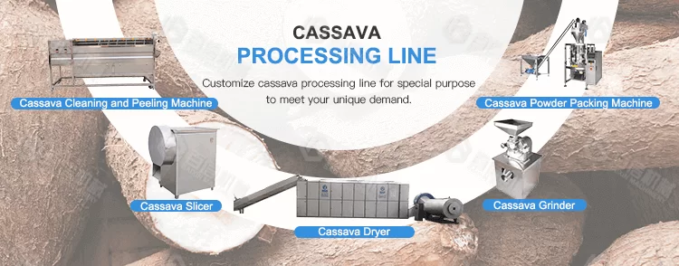 Cassava processing line